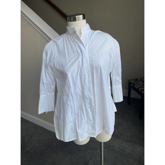 Who What Wear oversized button down with 3/4 length sleeves and pearl button, XS - Picture 1 of 10